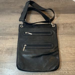 Margot long thin leather bag